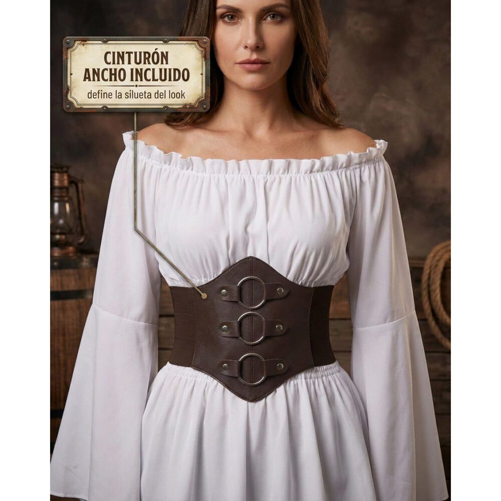 Disfraz Cosplay Camisa Medieval Medievo image number 3.0