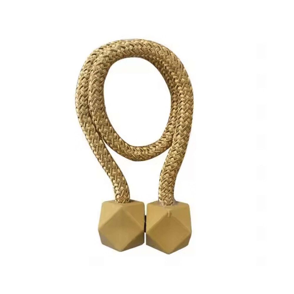 Pack De 02 Sujetadores - Abrazaderas Magneticas Para Cortinas Dorado image number 1.0