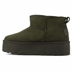 Botin Oliva Mujer Casual Chalada Pinguih
