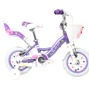 Bicicleta Totem Infantil Aro 12 Miss Lilly Color Morado
