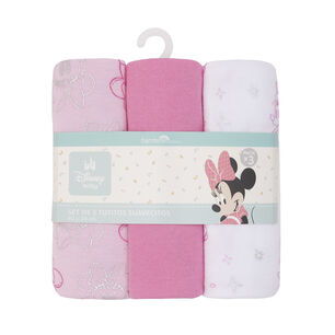 Set 3 Tutitos Suavecitos Rosado Carita Minnie Ni&ntilde;a
