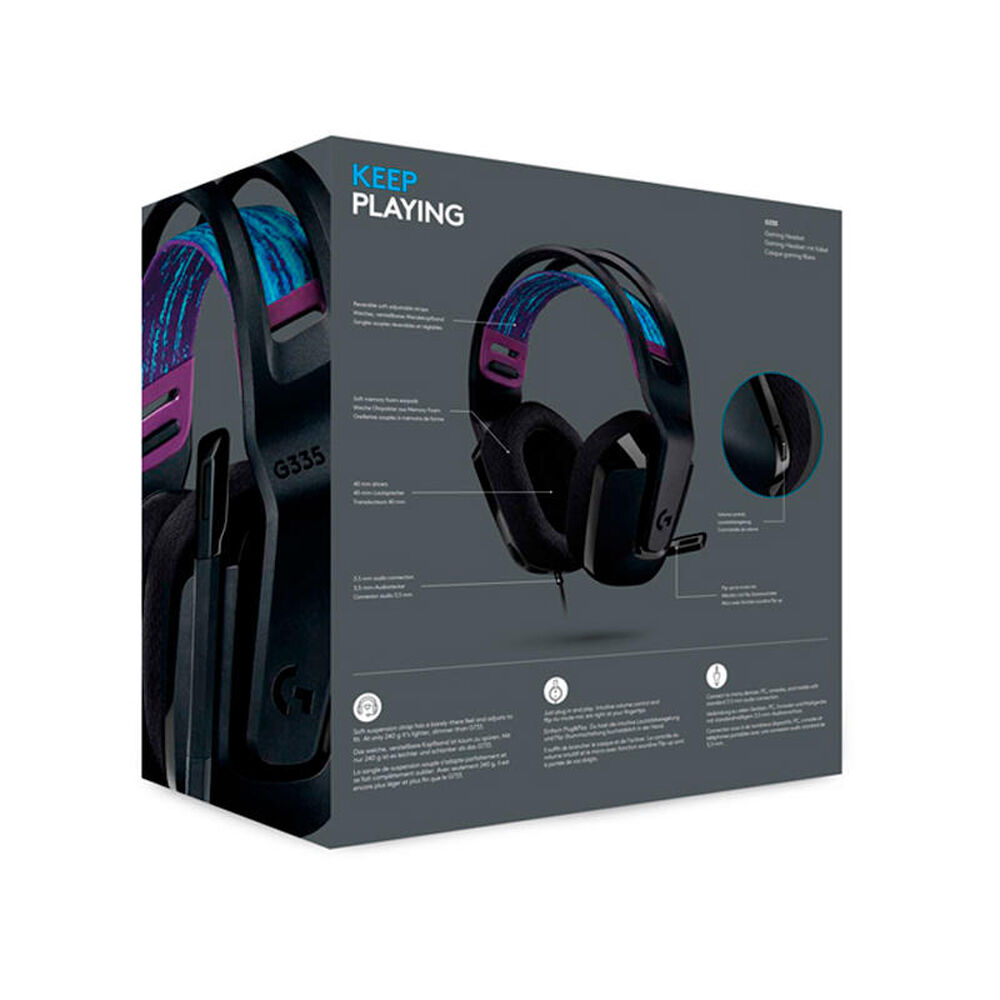 Audífonos Gamer Logitech G335 3.5mm Over-ear image number 1.0