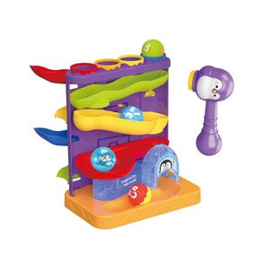 Juguete Tobogan Ping&uuml;ino De Pelotas Y Carro 2 En 1