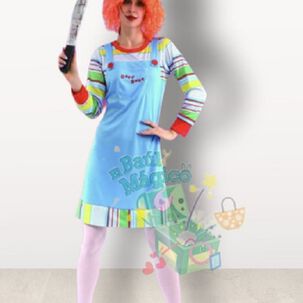 Disfraz Chucky, Asesino Femenino, Incluye Cuchillo Cd:22109