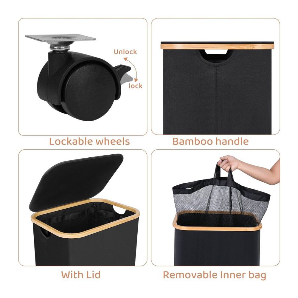 Cesto Ropa Sucia 75l Con Tapa Bolsa Extraible image number 1.0