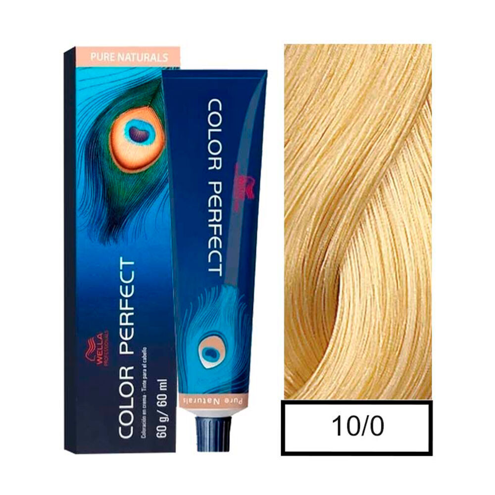 Wella - Tintura Permanente Color Perfect 10/0 Rubio Ultra Claro 60gr + Oxidante 20vol 60ml image number 0.0
