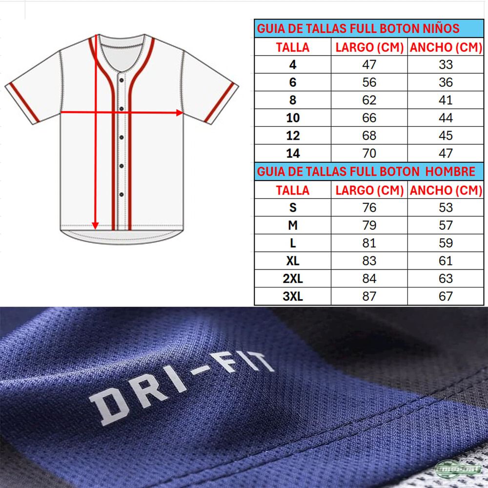 Polera Estilo Beisbol White With Red San Luis image number 2.0