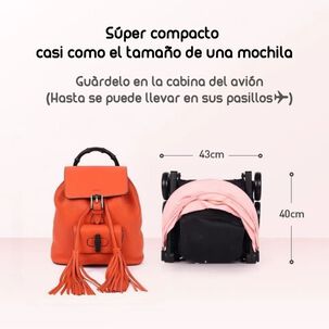 Coche De Paseo Premium &Uacute;ltra Compacto Lubabycas Rosado