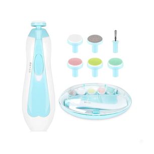 Kit De Manicura El&eacute;ctrico Para Beb&eacute; Cortau&ntilde;as Seguro 6en1