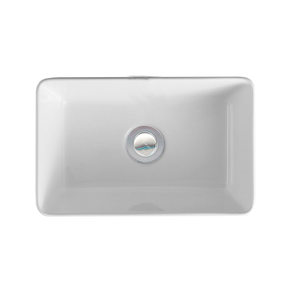 Lavamanos Sobreponer Domsa Slc933 Blanco 37x24x12 Cm image number 3.0