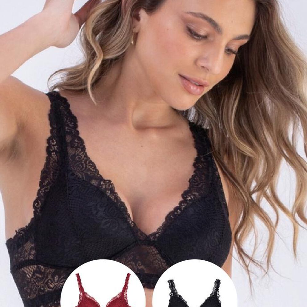 Pack Bralette Encaje 2rios image number 0.0