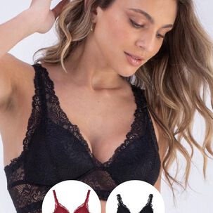 Pack Bralette Encaje 2rios
