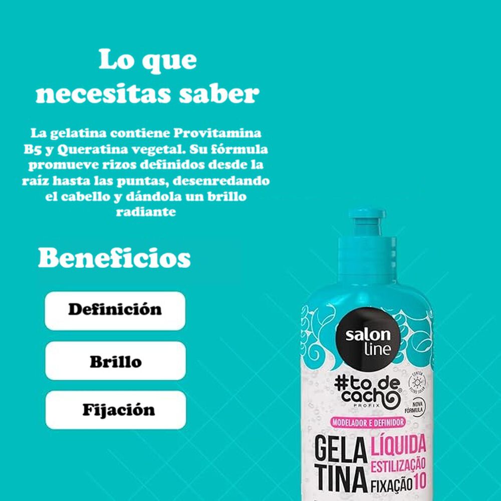 To De Cacho Gel Liquida Estilización 300g Salon Line image number 3.0
