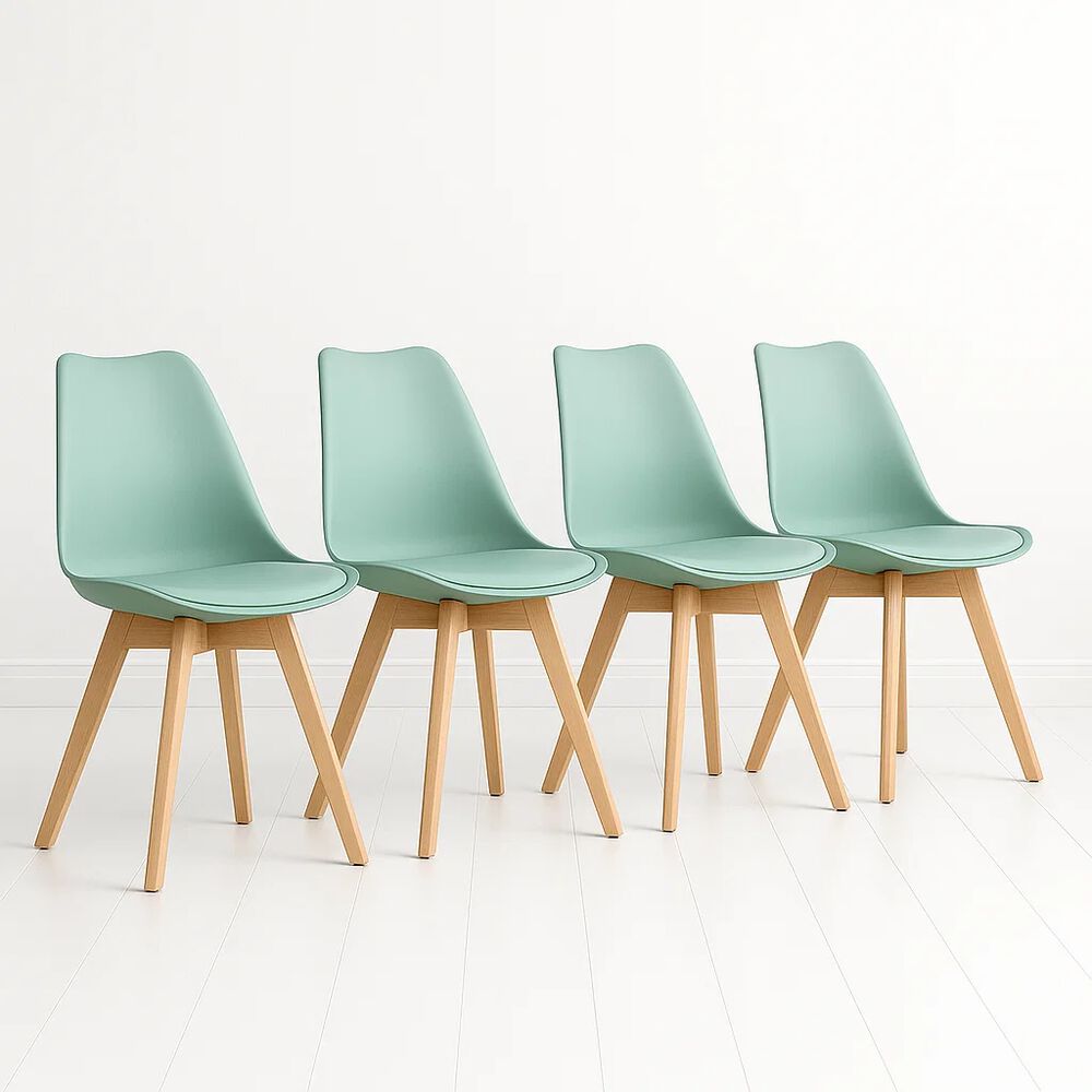 Pack De 4 Sillas Tulip Menta image number 0.0