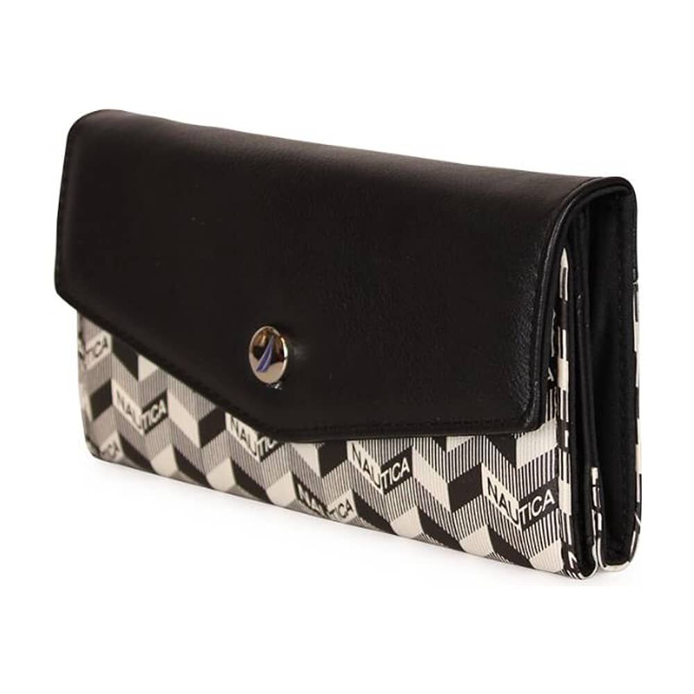 Billetera De Mujer Catar Negra Nautica image number 4.0