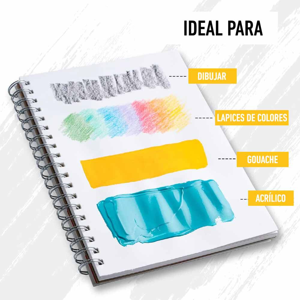 Block Himi Gouachede 50 Páginas, 160 Grs Beige image number 3.0