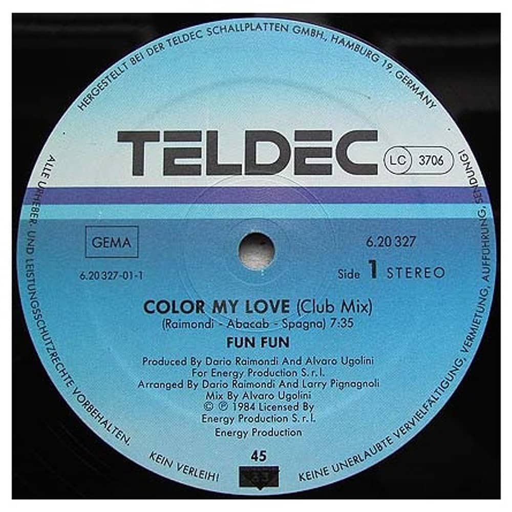 Fun Fun - Colour My Love | 12" Maxi Single Usado image number 2.0