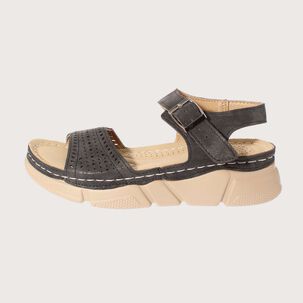 Sandalia Confy Negro V&iacute;a Franca Art. 52108b0599black