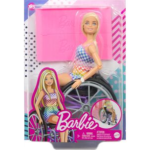 Muñeca Barbie Silla De Ruedas Morada