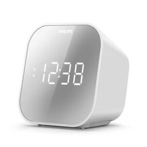 Radio Am Fm Reloj Digital Parlante Blanco Tar4406/37