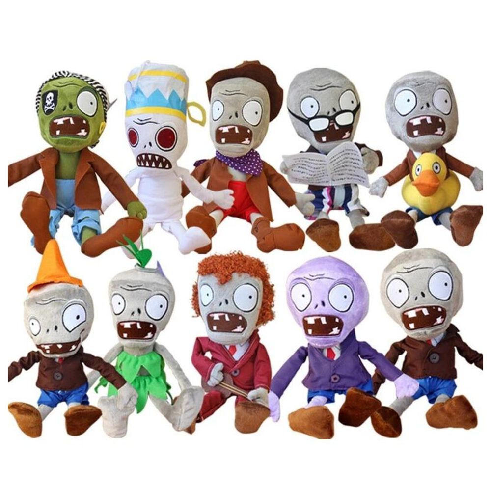 Juguete Pack 6 Peluches Plantas Vs Zombies 28cm Infantil image number 1.0