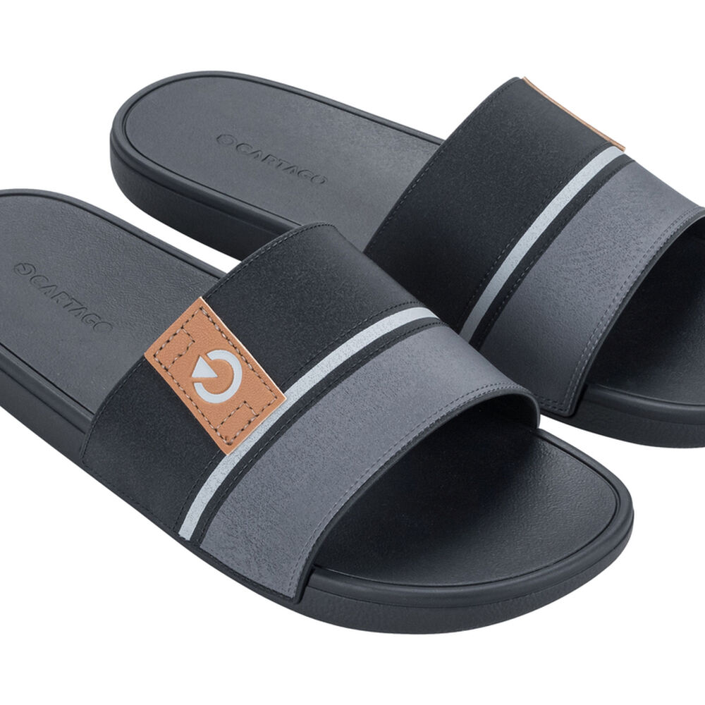 Sandalia Hombre Negro/gris Dakar Slide Cartago image number 1.0