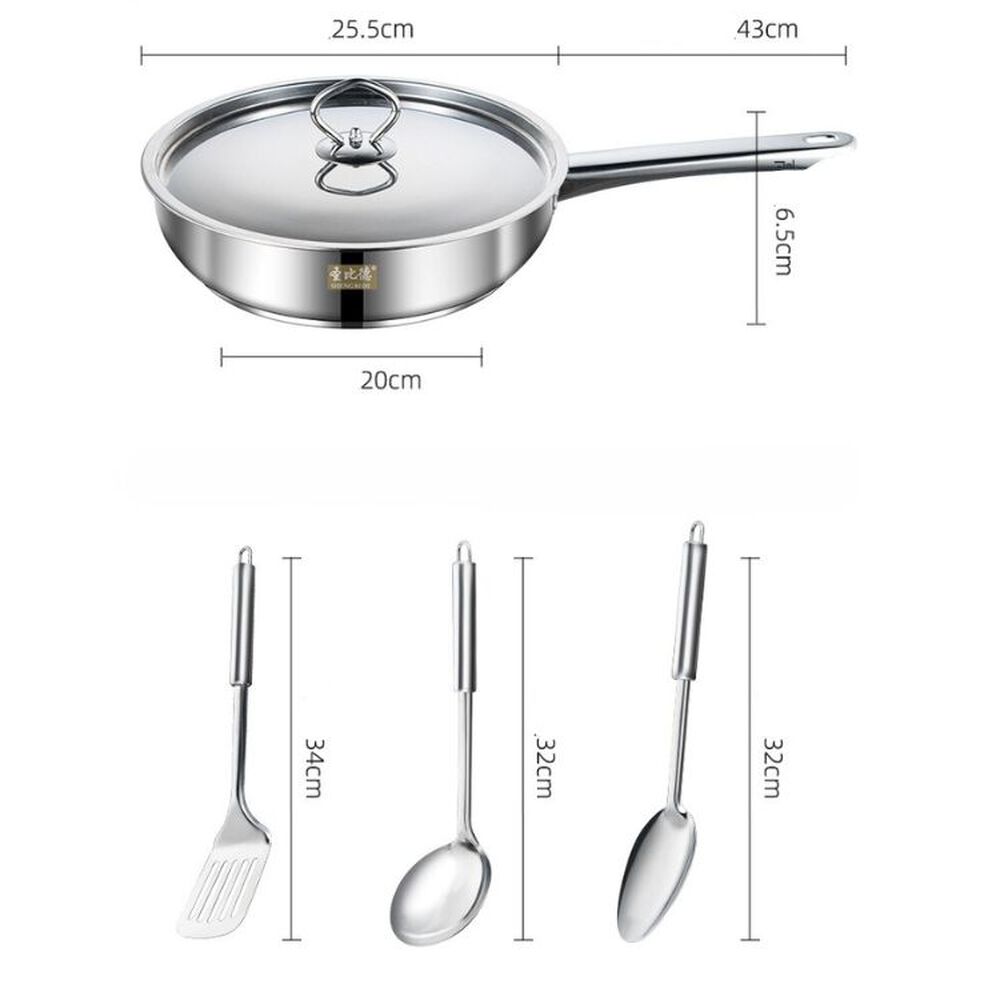 Juego De Ollas Y Sartenes Bater&iacute;a 15 Piezas Acero Inoxidable image number 4.0