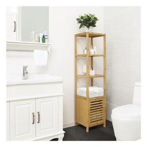 Estante Organizador Repisa 4 Niveles Con Puerta