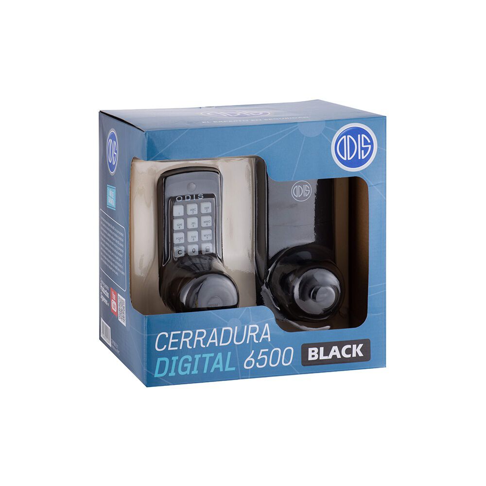 Cerradura Digital Odis Con Pomo 6500 Color - Negro image number 7.0