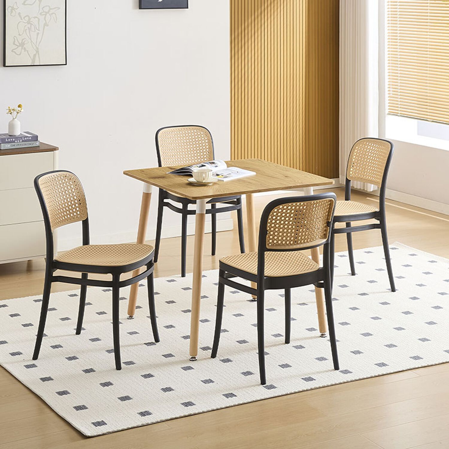 Juego De Comedor Vekkahome Praga / 4 Sillas image number 0.0