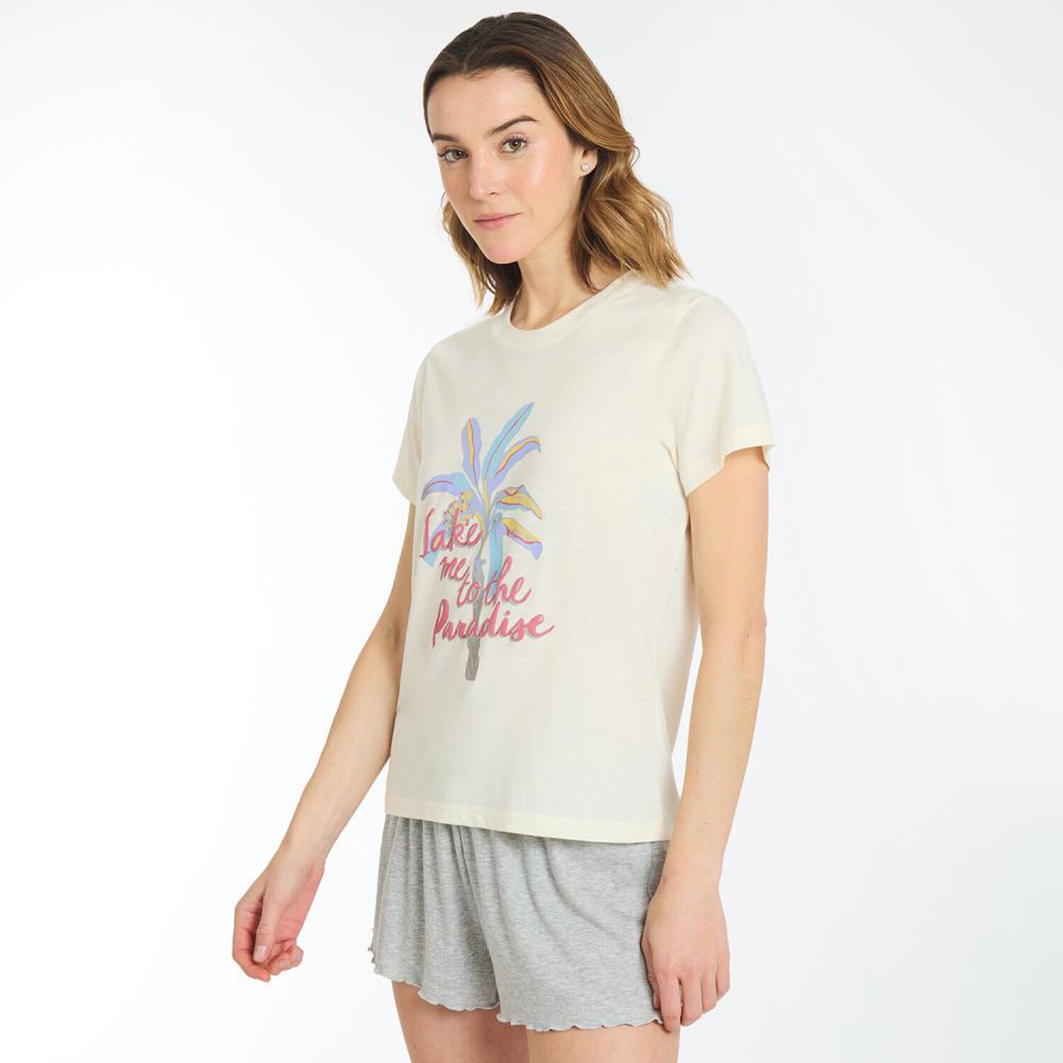 Polera De Pijama Manga Corta Mujer Freedom image number 2.0