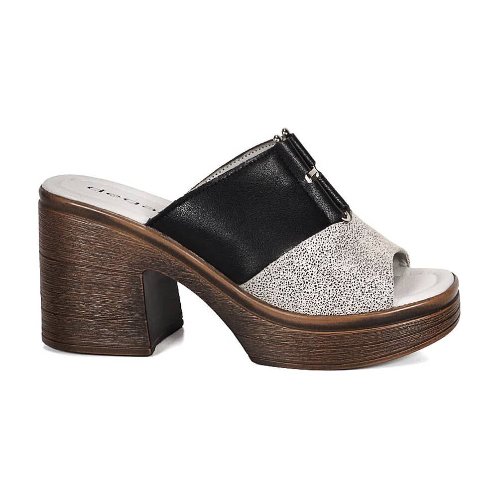 Sandalia Cuero Wilany Negro Print image number 0.0