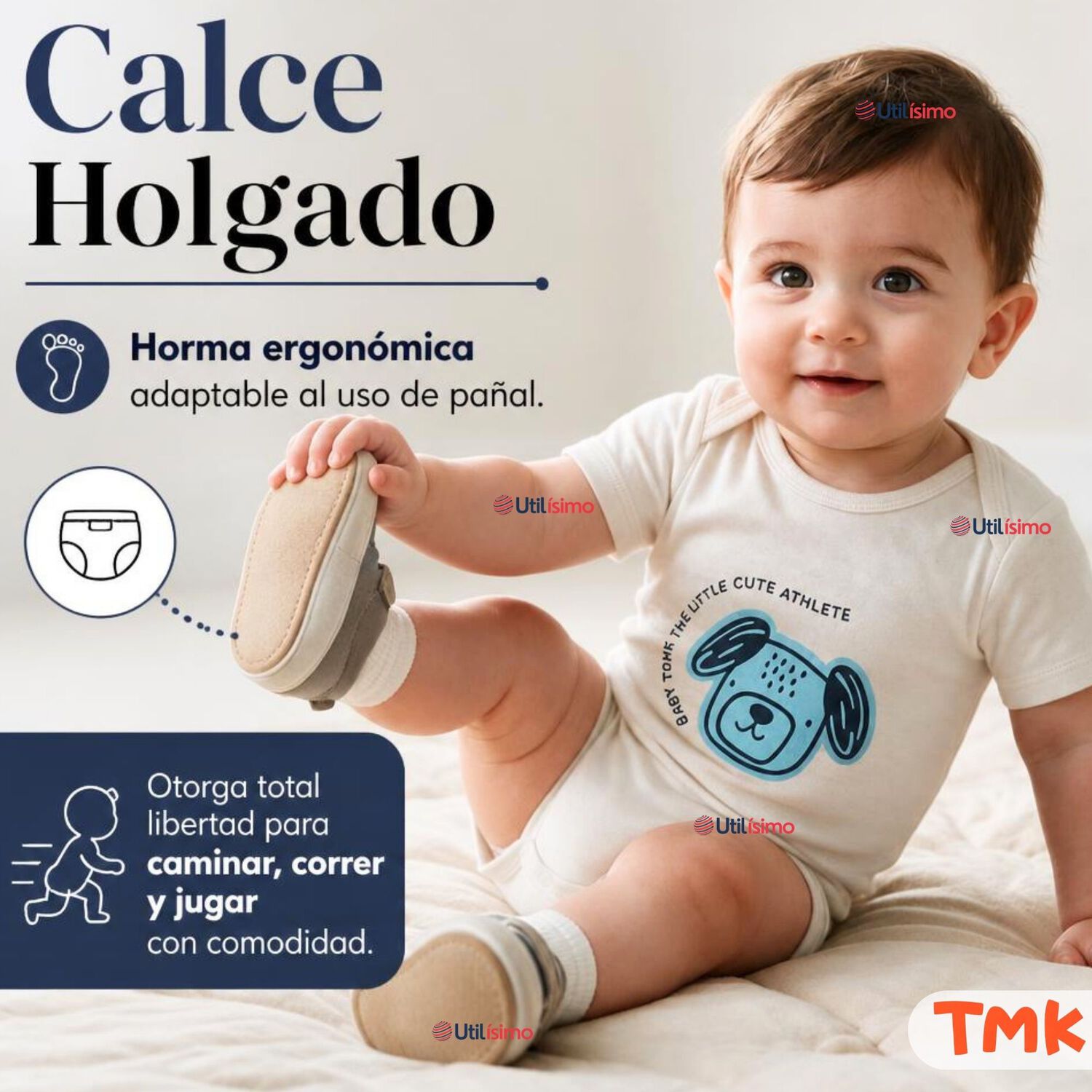 Pack 5 Bodys Manga Corta 100% Algod&oacute;n Tedmimak Ni&ntilde;o Playful Pups image number 6.0