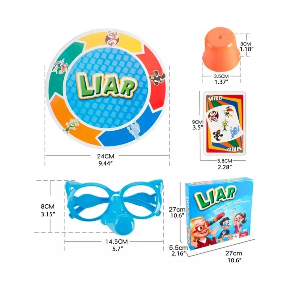 Juego De Mesa Mentiroso De 3 A 6 Jugadores image number 1.0