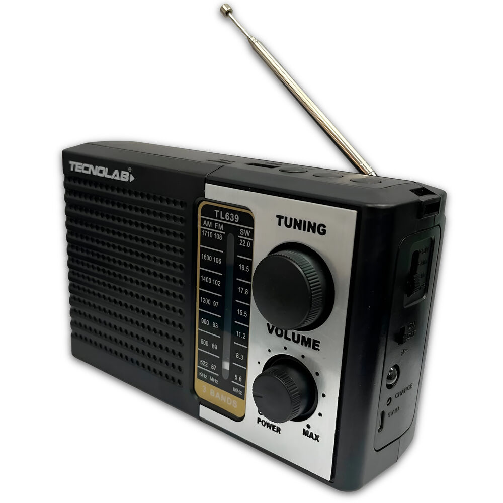 Radio Portátil Am/ Fm/ Sw Recargable +pilas + Luz Led 5w Rms image number 1.0