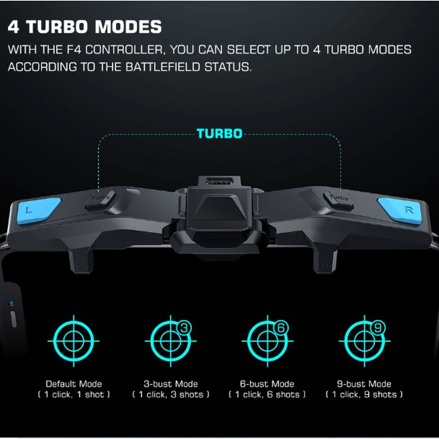 Gatillo Gamer Falcon Gamesir F4 Mando Para Juegos De Celular Movil image number 1.0