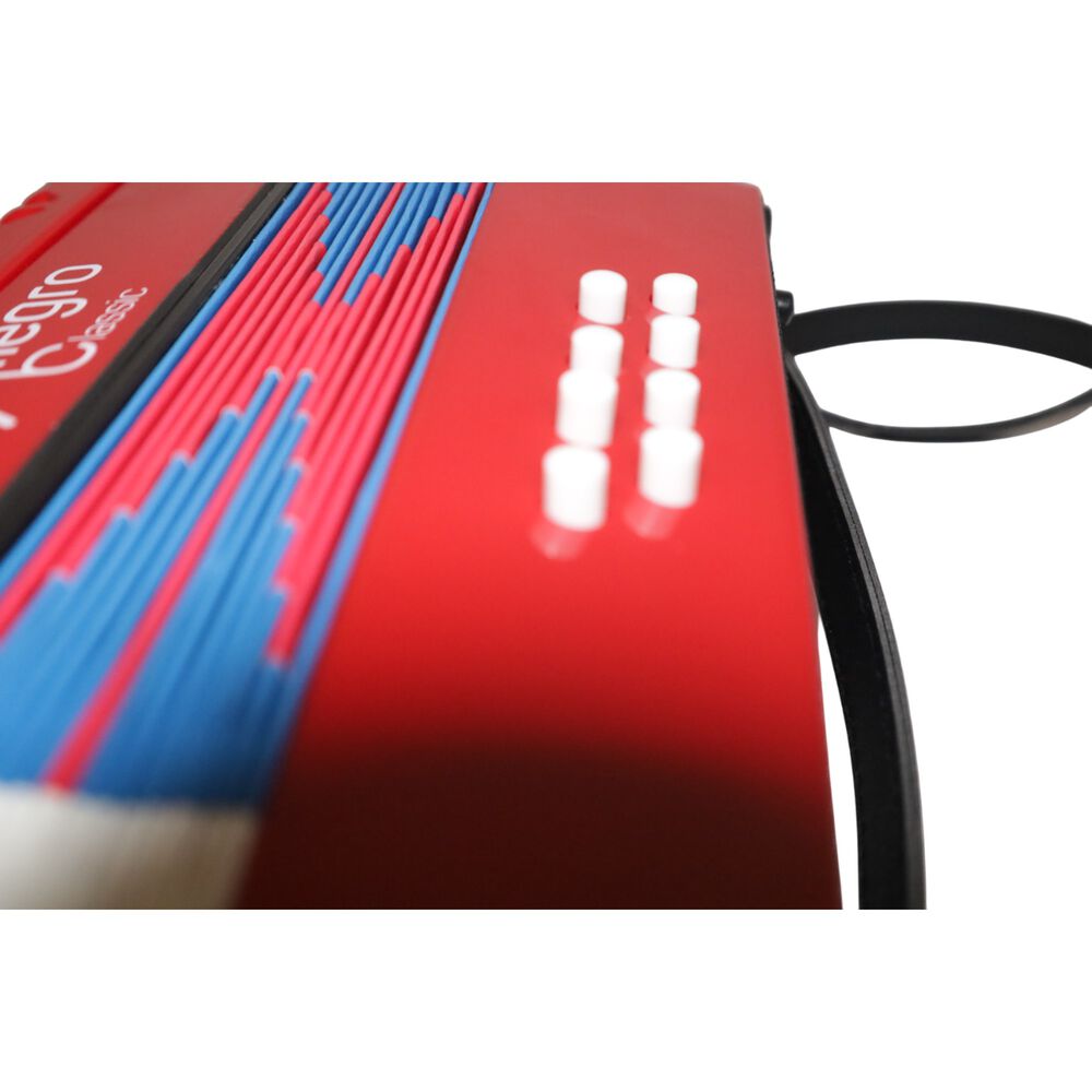 Acordeon De Plastico 17 Teclas 8 Bajos All104-1rd Allegro image number 2.0