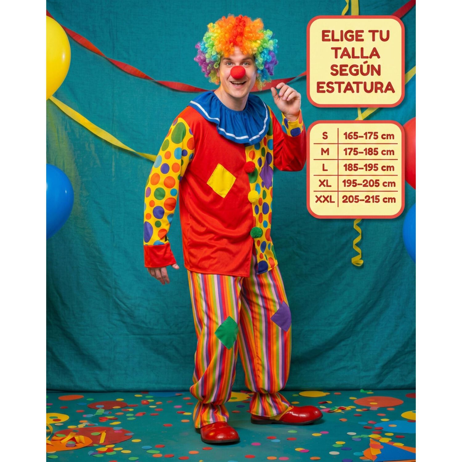Disfraz Cosplay Payaso Bufon Adulto image number 10.0