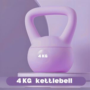 Pesa Rusa Kettlebell 4kg Crossfit Lila