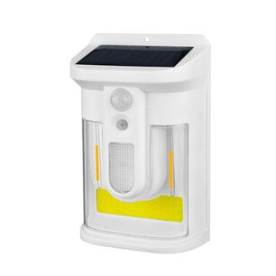 L&aacute;mpara Solar De Pared Con Sensor De Movimiento Aplique Exterior Inal&aacute;mbrico E Impermeable Para Jard&iacute;n, Patio Y Entrada