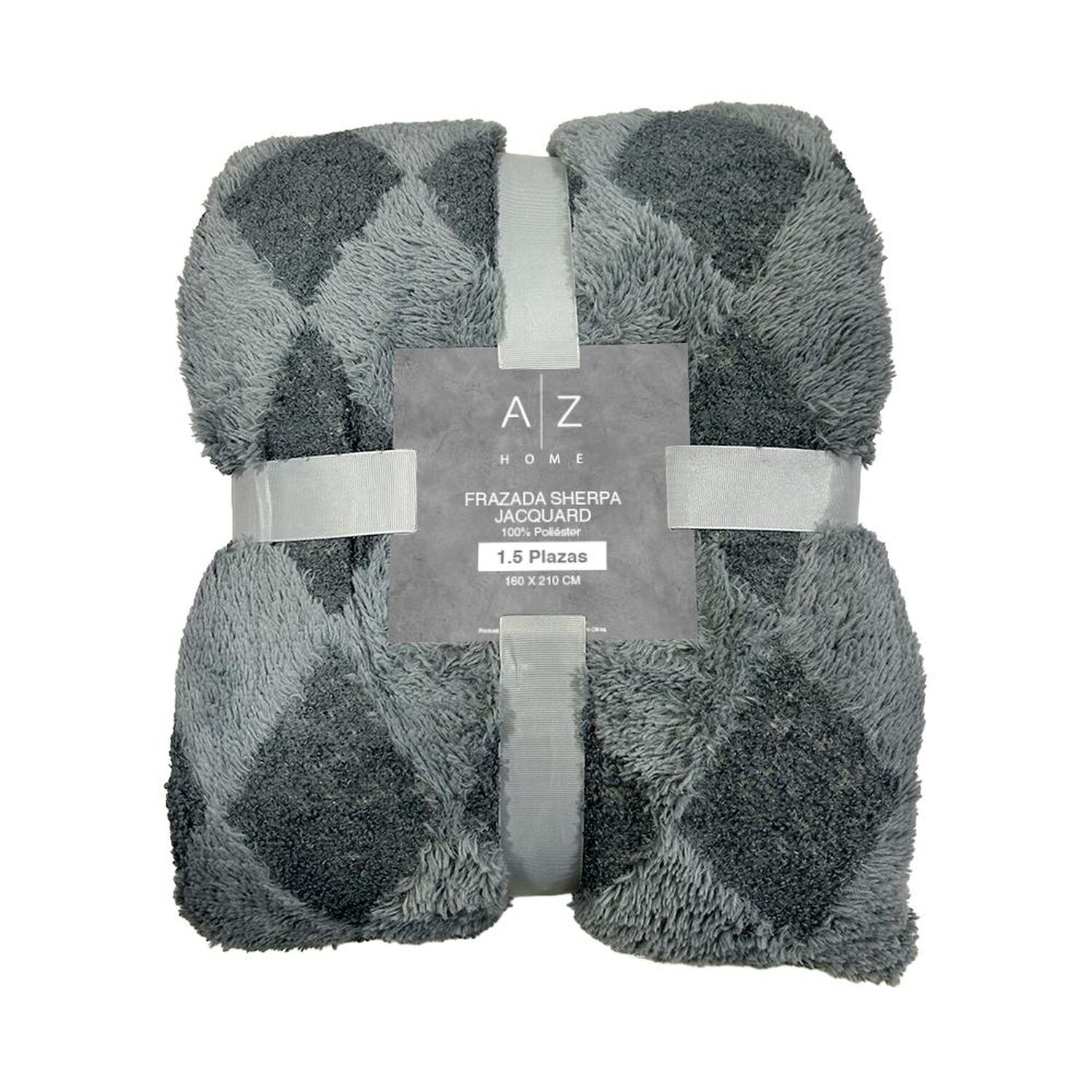 Frazada Sherpa Azhome Jacquard / 1.5 Plazas image number 1.0