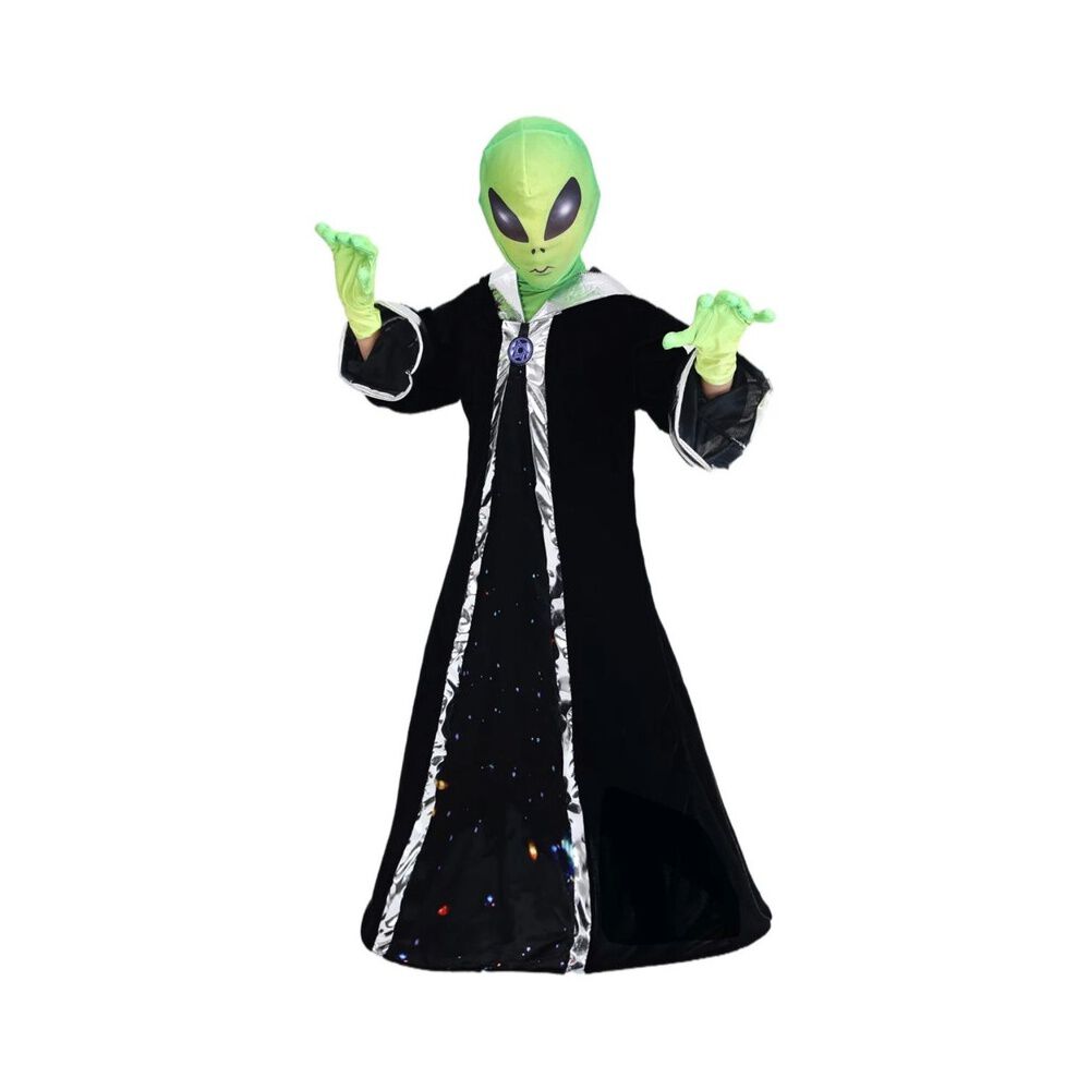 Disfraz Alien Marciano M&iacute;stico Stardy Infantil Para Ni&ntilde;os Verde Cosplay Extraterrestres Espacial Ideal Para Fiesta, Halloween image number 1.0