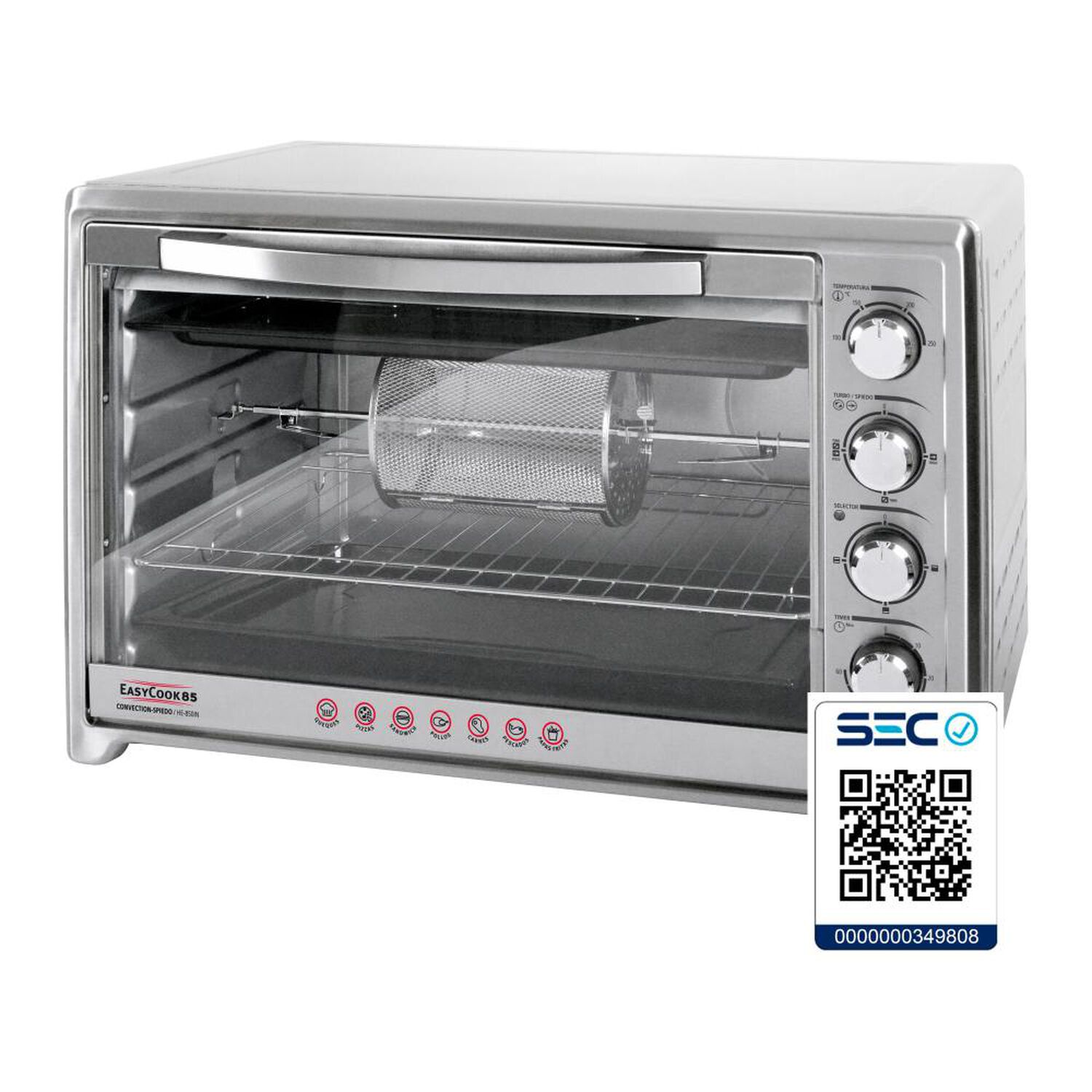 Horno El&eacute;ctrico Sindelen HE-850IN / 85 Litros / 2000W image number 1.0