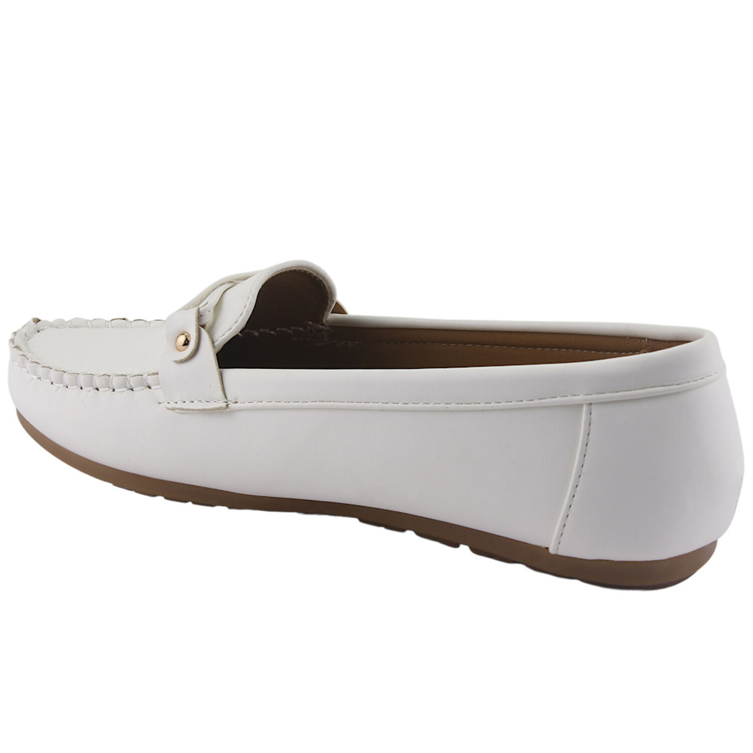 Mocasin Chalada Mujer Cusco-30 Blanco Plano image number 1.0