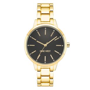 Reloj Dorado Nine West Mujer Nw/2098bkgb