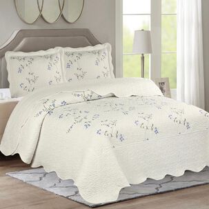 Quilt Andes Bordado Toronto Azul