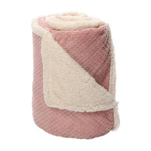 Frazada Andes Chiporro Panal Rosado 2 Plaza