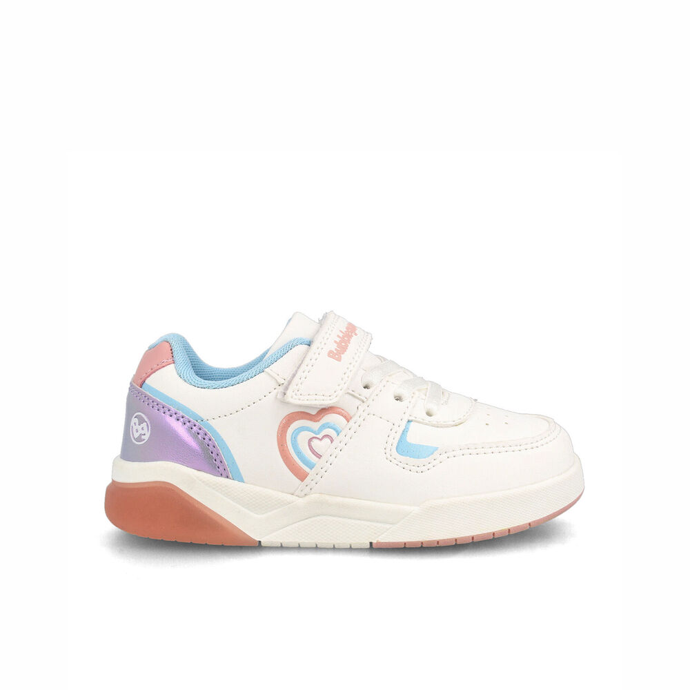 Zapatilla Niña Bubblegummers Dakar Blanco Rosa