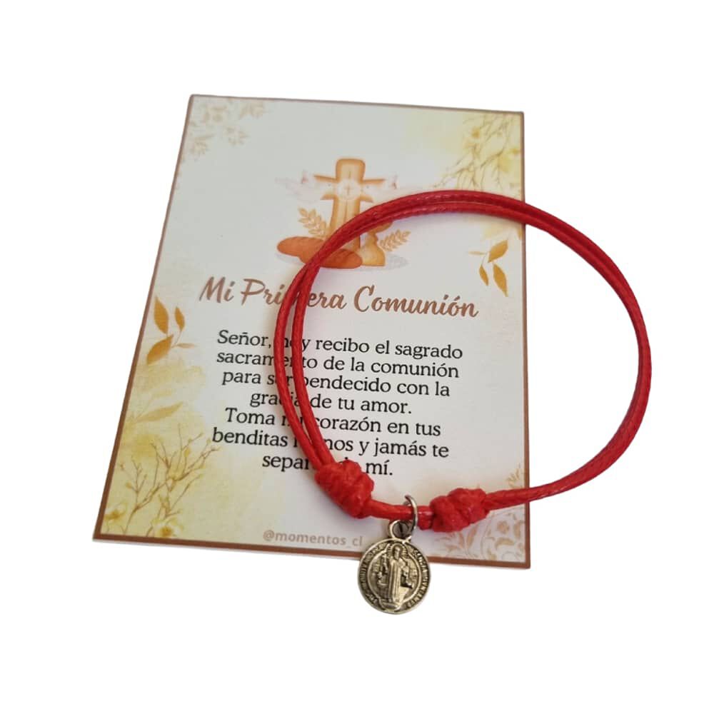 Recuerdos Primera Comunion Encintados 12 Pulseras + Tarjetas image number 0.0