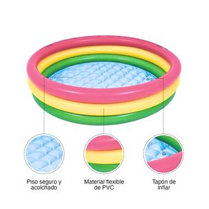 Piscina Infantil Inflable 120x25cm Verano Resistente Niños